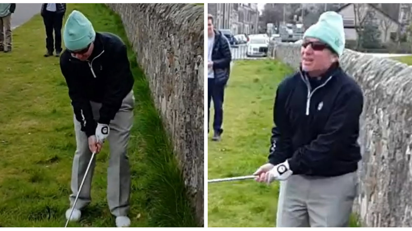 WATCH: Hacker draws hysterics after failing miserably with Road Hole bank shot